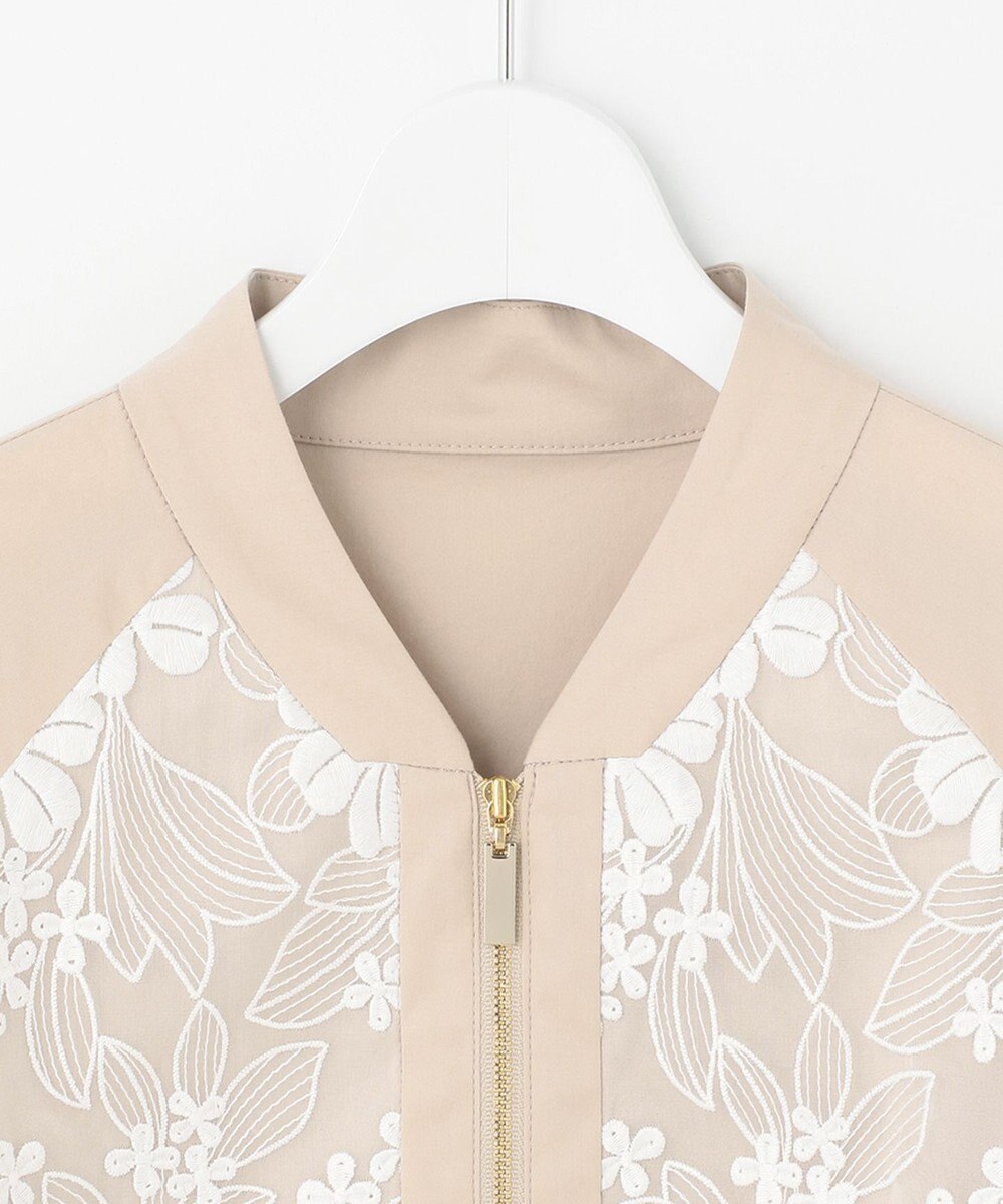 自由区 エンブロイダリー ブルゾン 