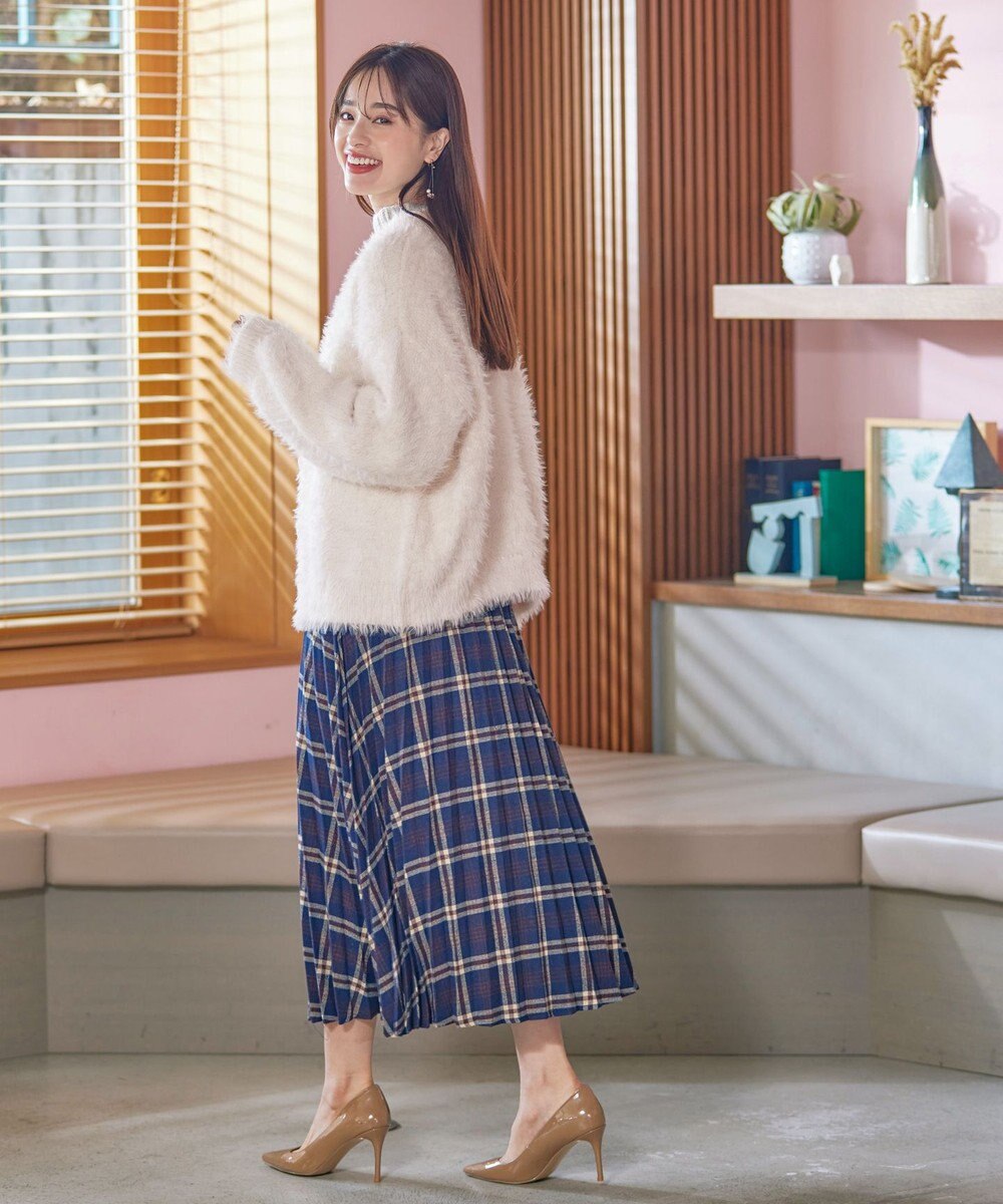 Tiaclasse 【洗える】シャギーニットカーディガン 