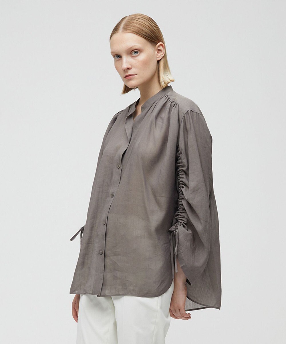 BEIGE， LILAC / シアーブラウス 