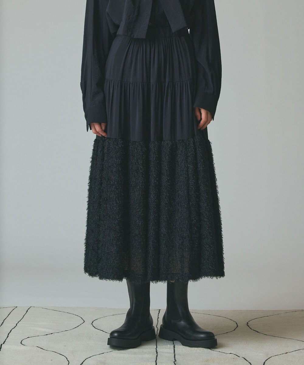 GRACE CONTINENTAL フェザージャガードコンビスカート 