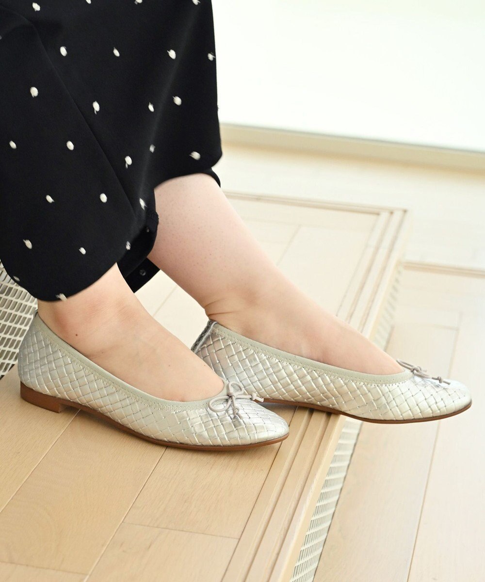 nouvelleRobe Oū 【本革・高反発】Square スクエアトゥ メッシュバレエシューズ 