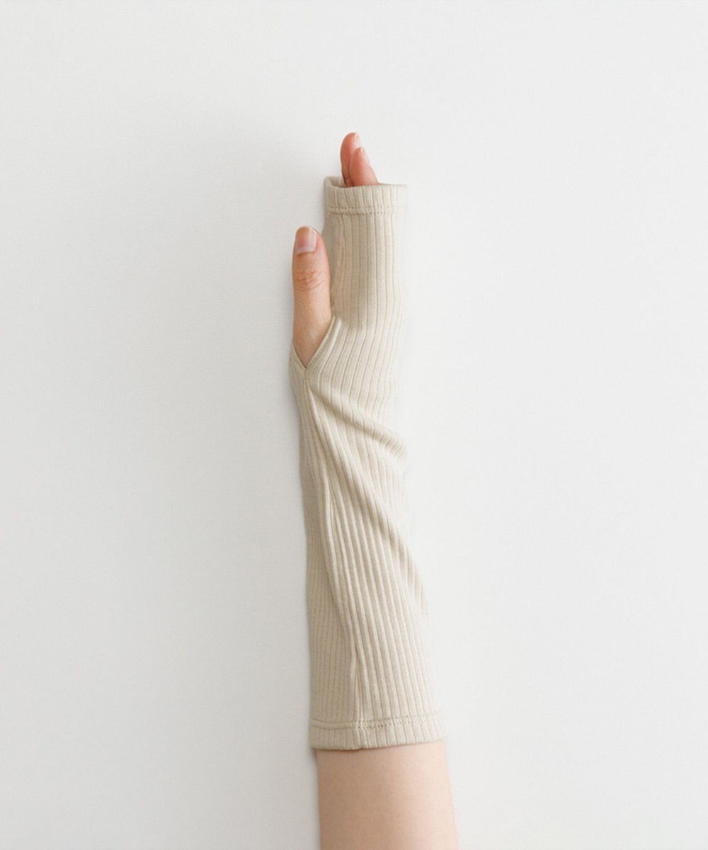 ORuKuBET organic cotton rib arm cover 【 UVカット・オーガニックコットン・日本製 】 