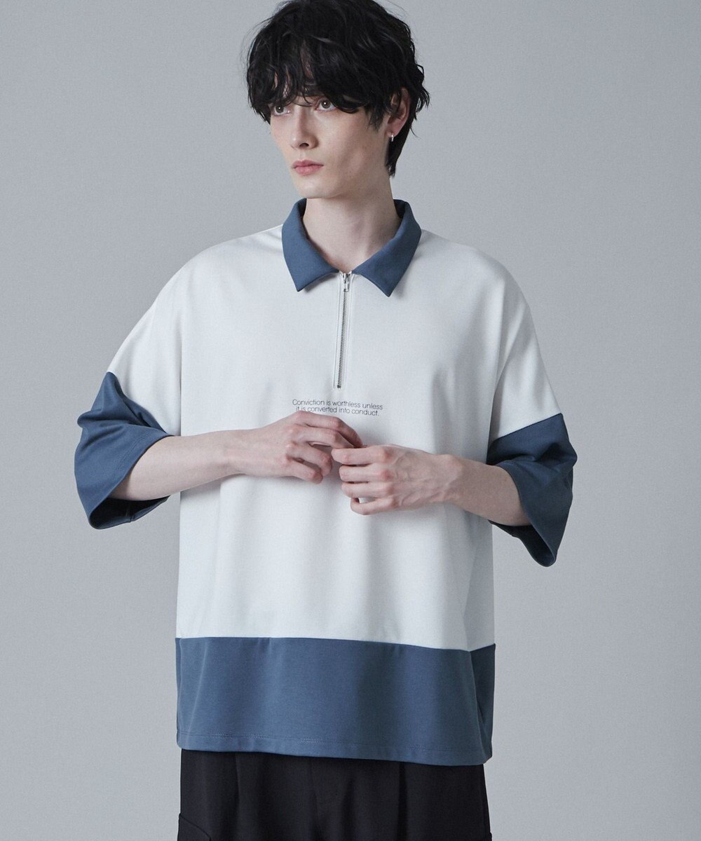 WEGO ドルマンポンチハーフジップT（S） 