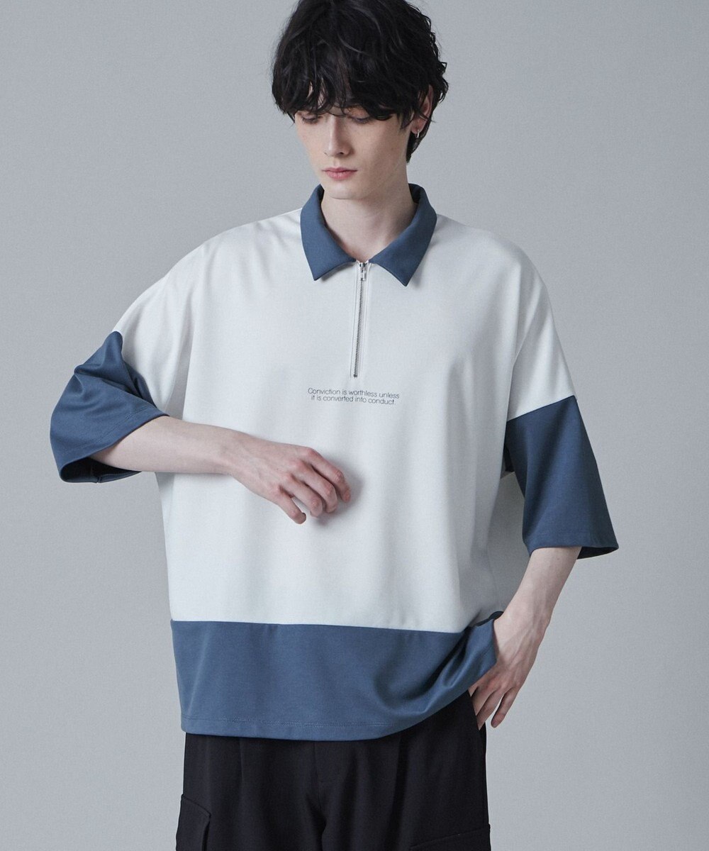 WEGO ドルマンポンチハーフジップT（S） 