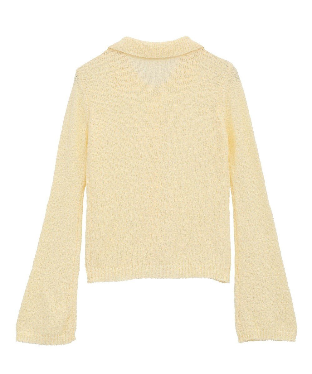 CRAFT STANDARD BOUTIQUE ブークレヤーン衿付きニットカーディガン 