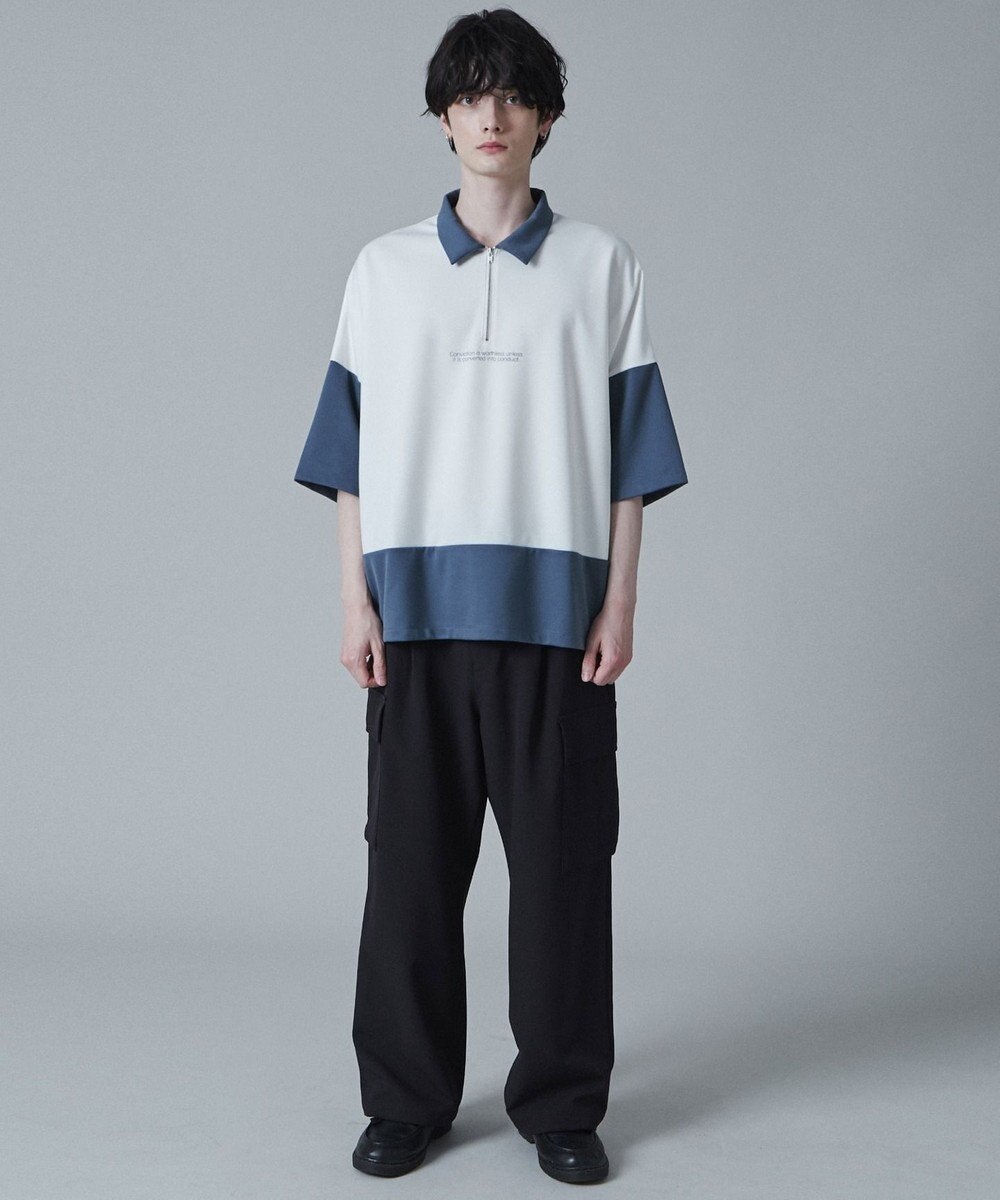 WEGO ドルマンポンチハーフジップT（S） 