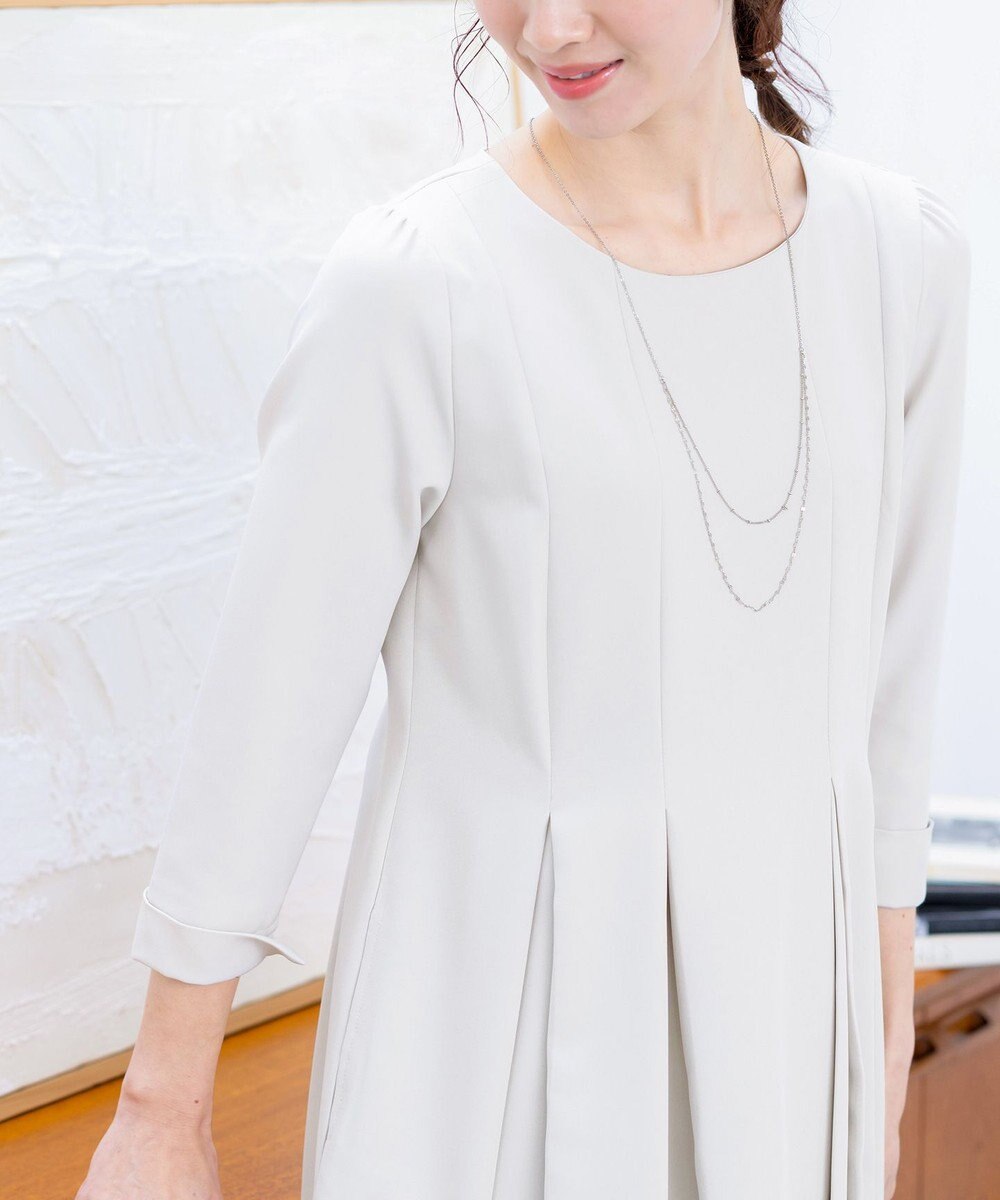 Tiaclasse 【ダブルクロス・洗える】ラインワンピース 