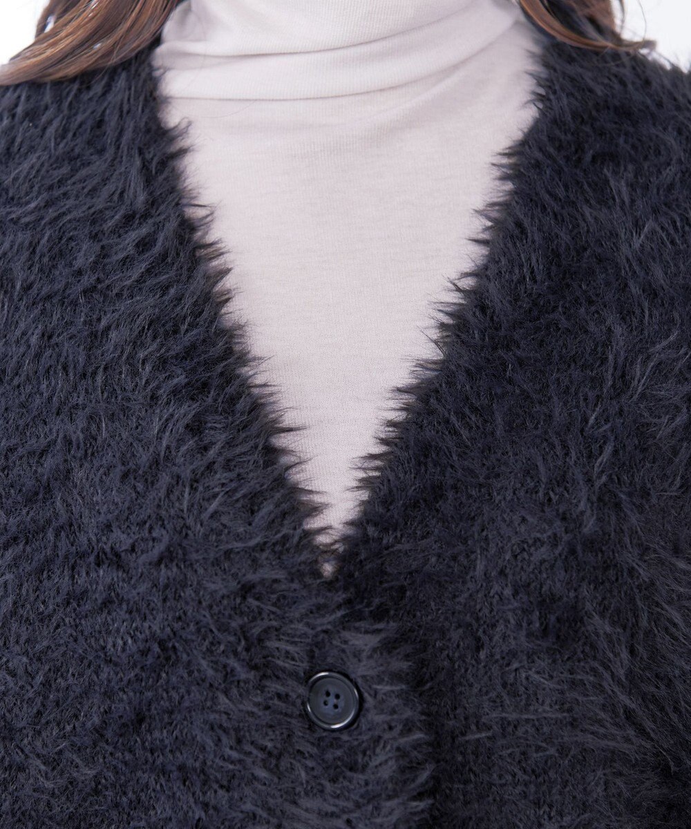 Tiaclasse 【洗える】シャギーニットカーディガン 