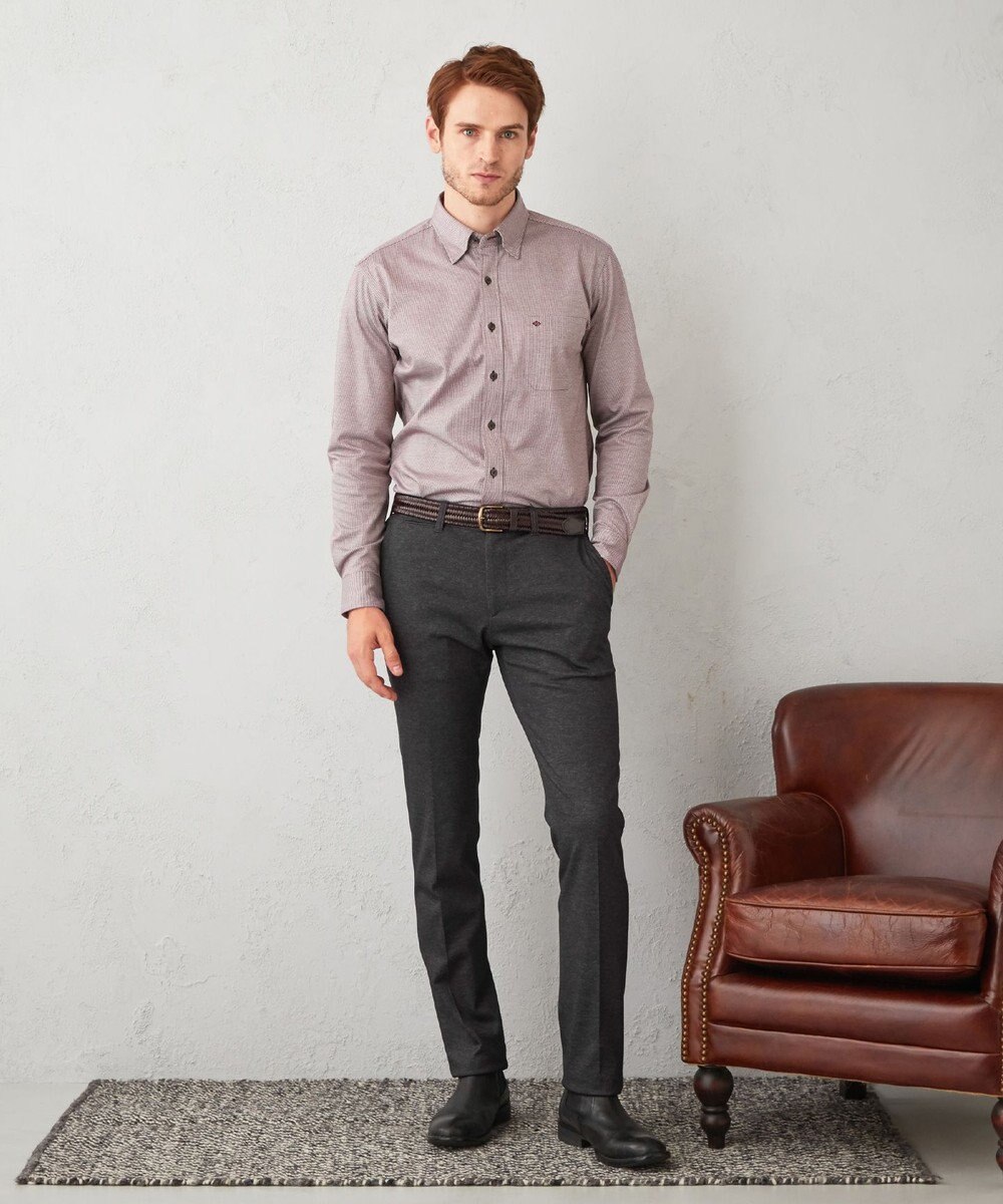 JOSEPH ABBOUD 【ウエストも伸びる】ツィーディージャージーストレッチ パンツ 