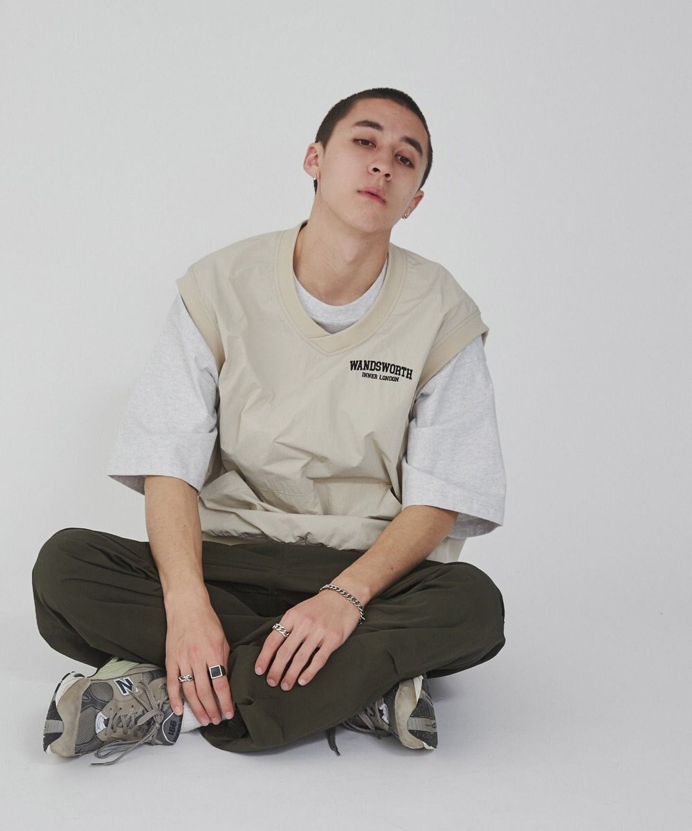 WEGO ナイロンVネックベスト 