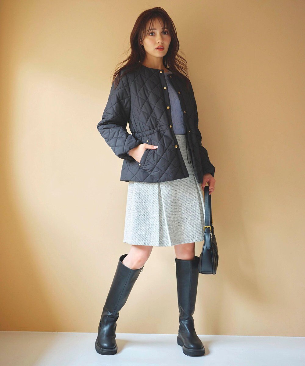 Feroux 【セットアップ対応】ツイードミニ スカート 