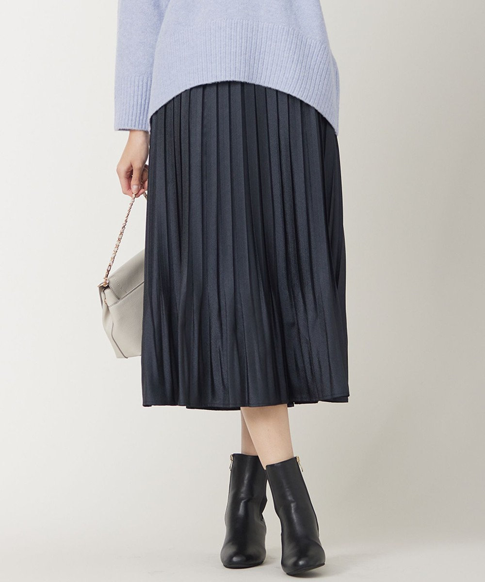 洗える】ブライトサテンプリーツ スカート / any SiS L | ファッション