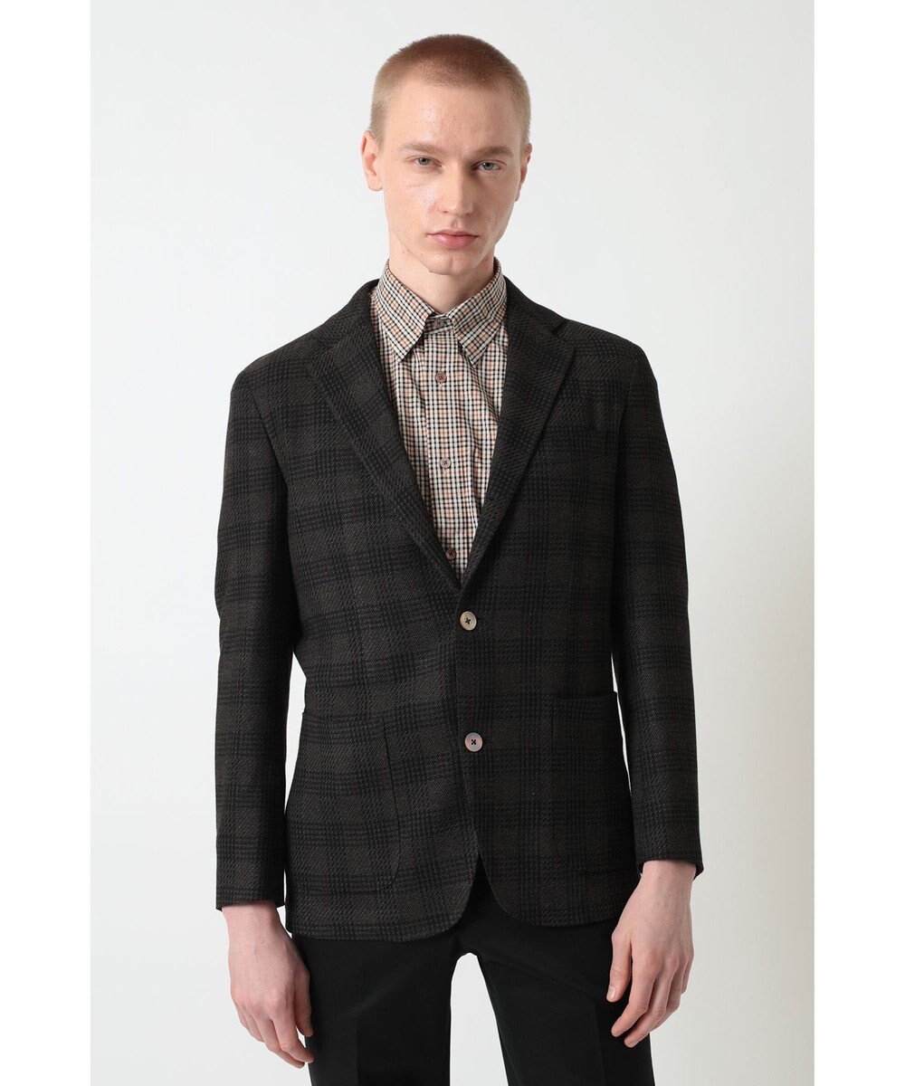 DAKS グレンチェック ジャージージャケット 