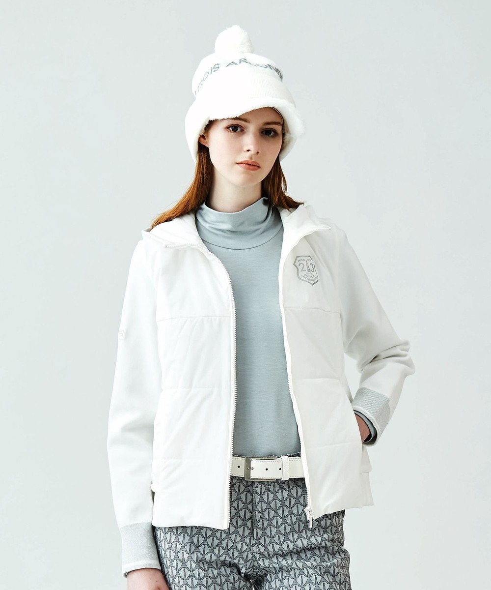 23区GOLF 【WOMEN】【撥水・ストレッチ】ニット×中綿ブルゾン 