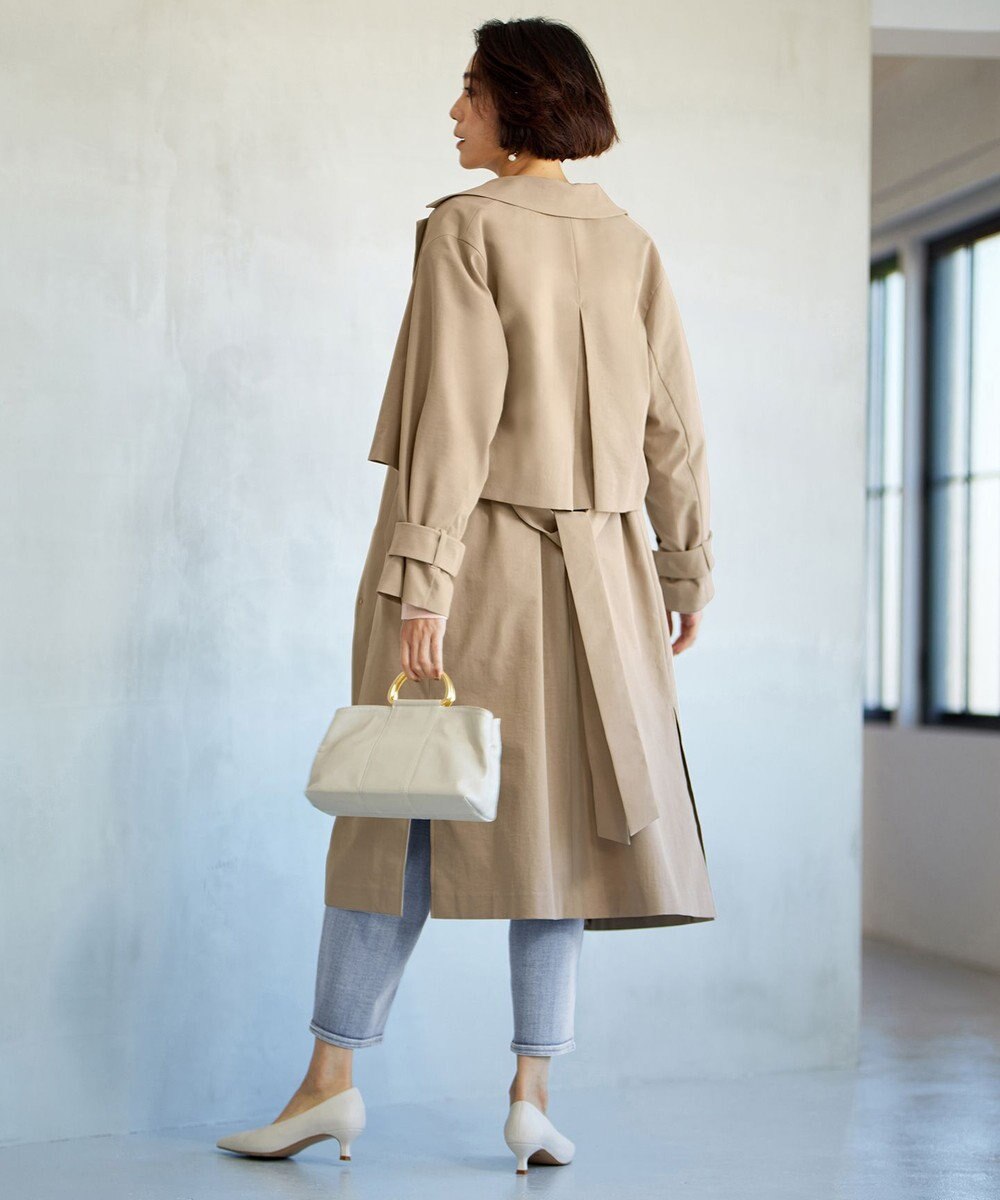 自由区 【洗える】4WAYトレンチ コート 