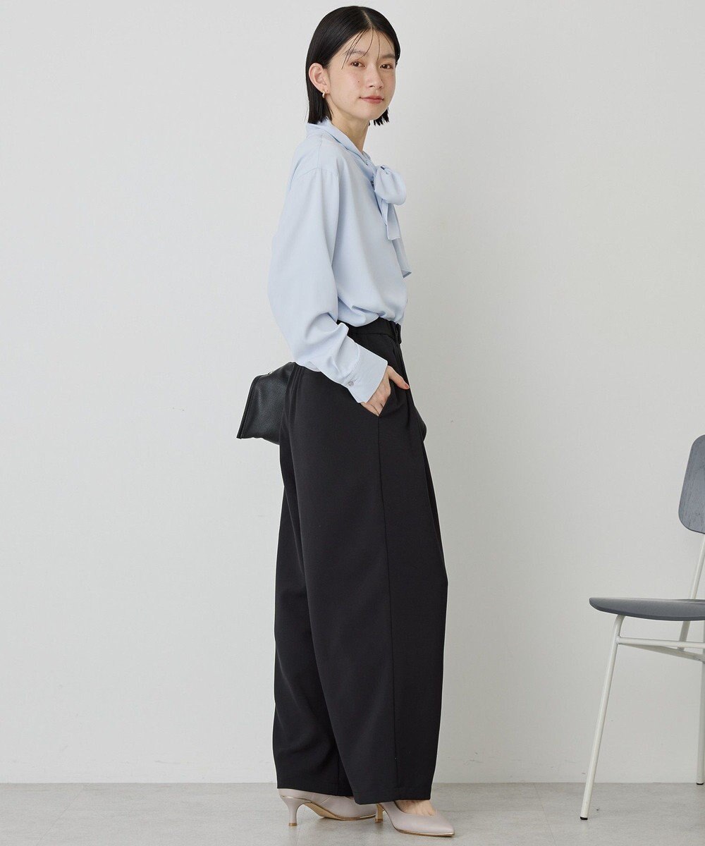 AMERICAN HOLIC 【イージーケア】タックストレートパンツ 