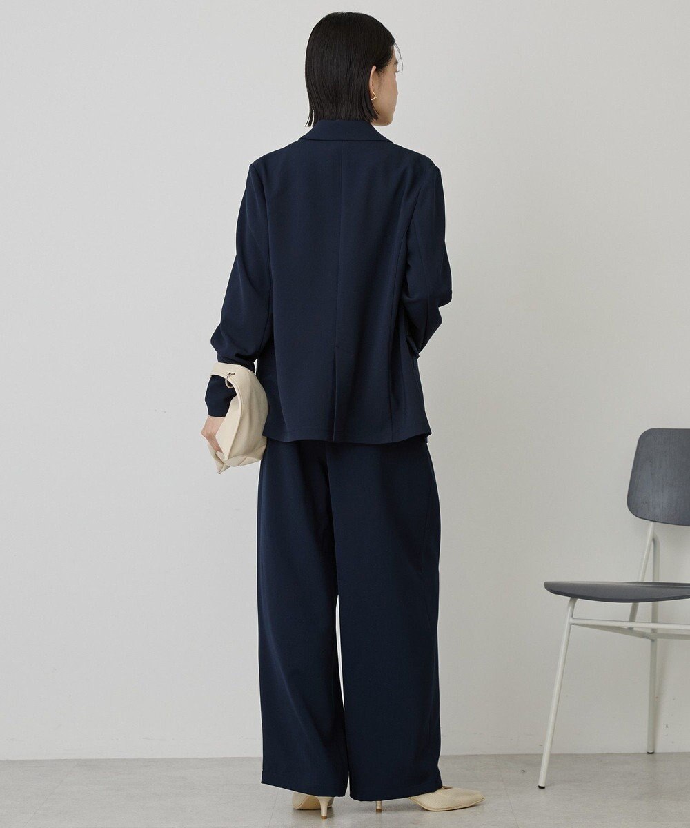 AMERICAN HOLIC 【イージーケア】タックストレートパンツ 