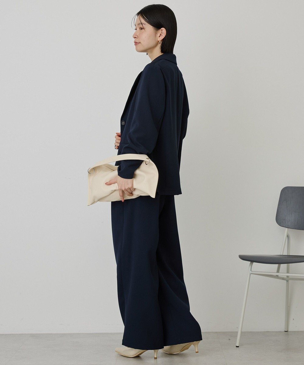 AMERICAN HOLIC 【イージーケア】タックストレートパンツ 