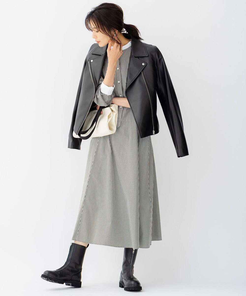 23区 ラムレザー ライダース ジャケット 