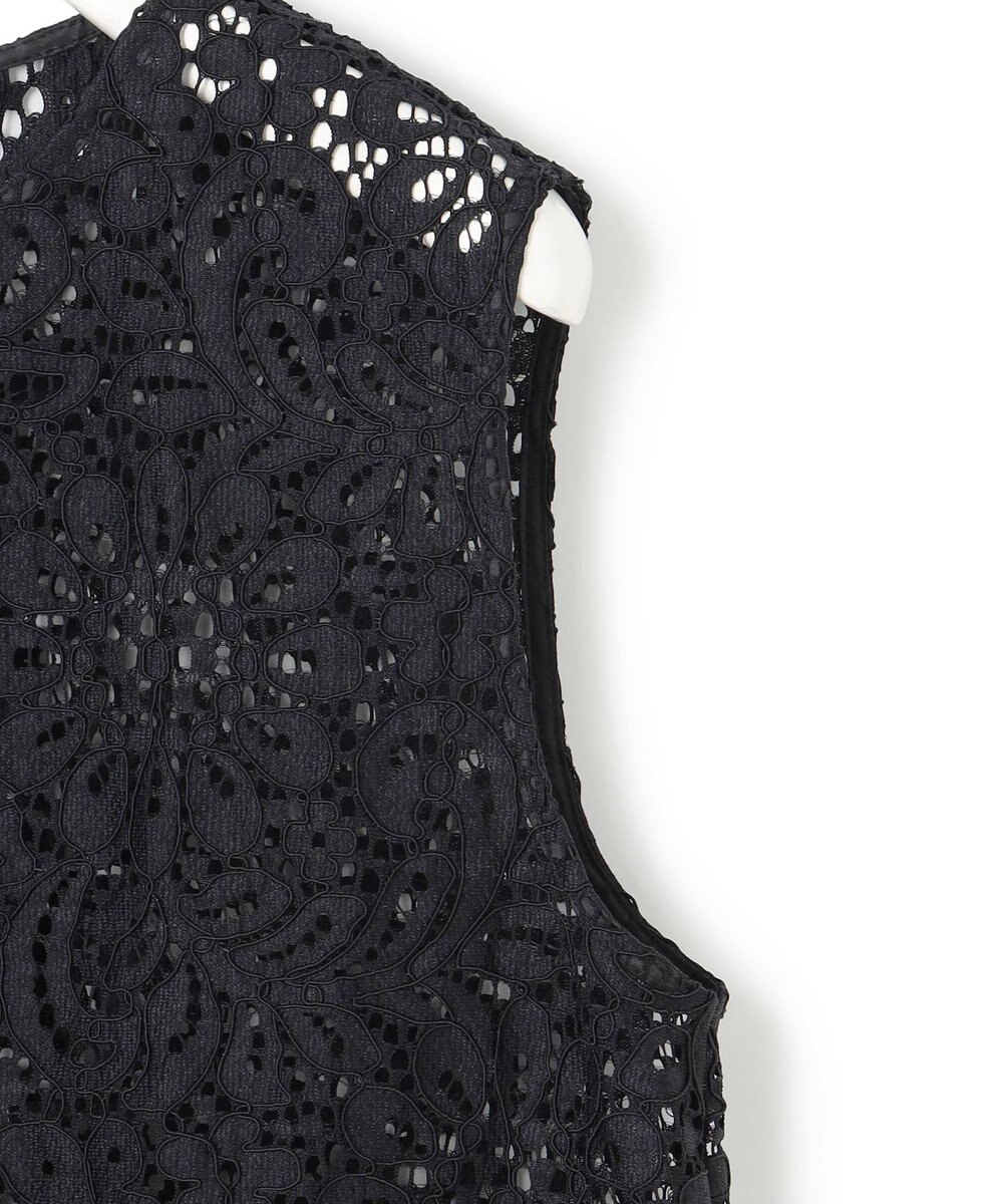 ICB L 【洗える】 ナイロンコードレース ブラウス 