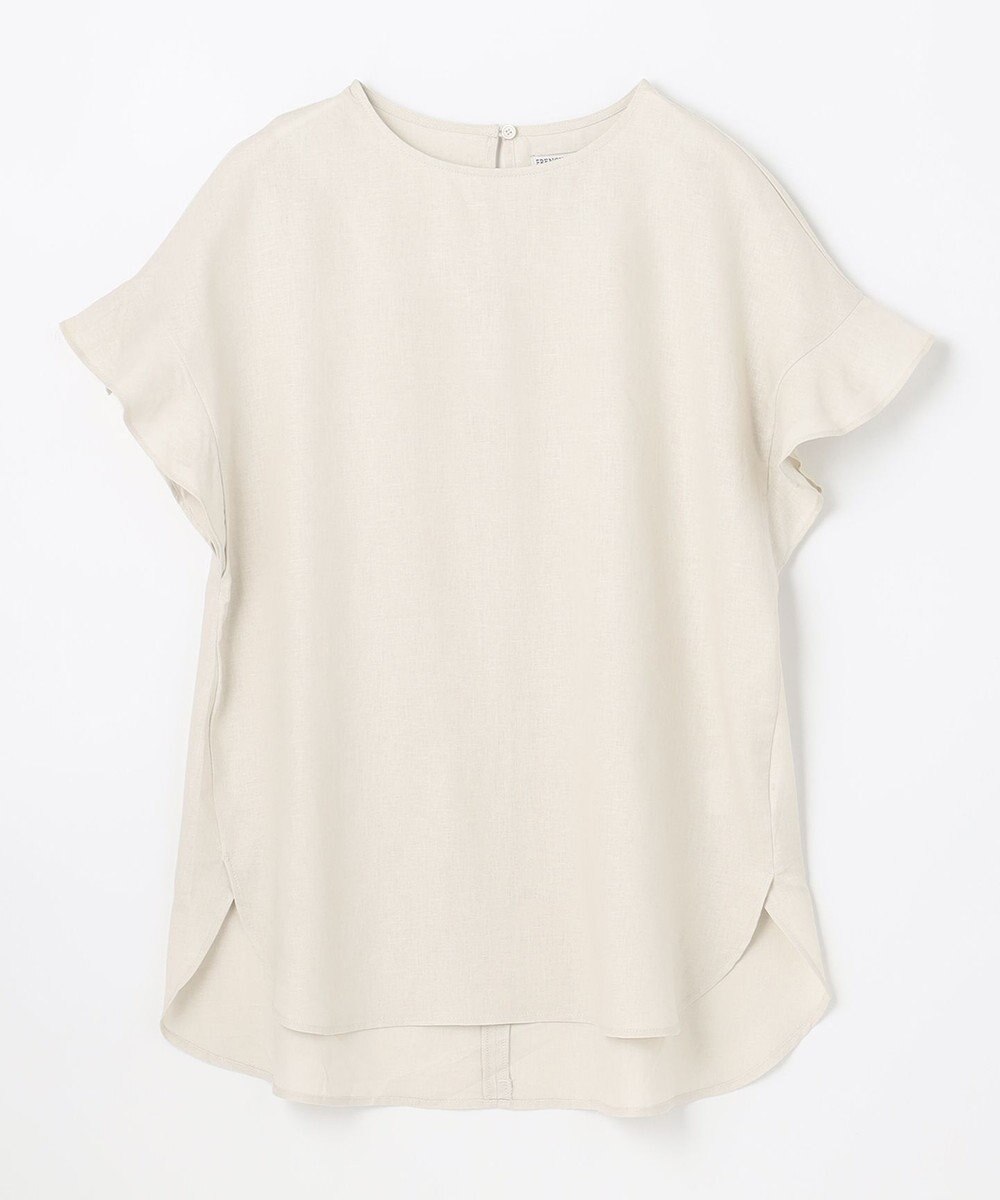 ANY 【洗える】ライトリネンクロスフレアスリーブ ブラウス 