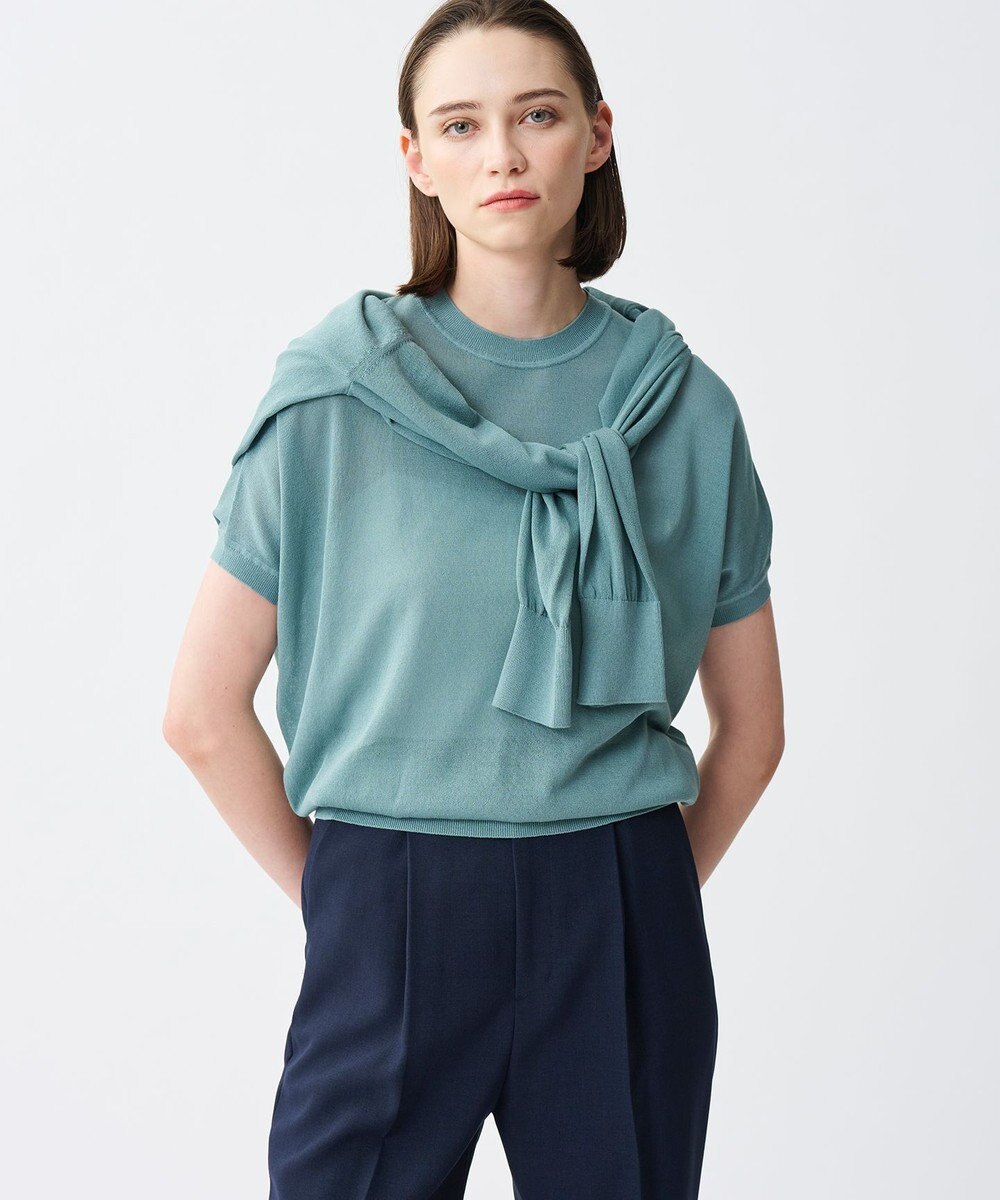 uncrave シアー ニットプルオーバー 