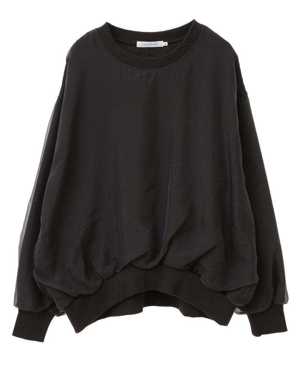 AMERICAN HOLIC オーガンジーレイヤードスウェット 