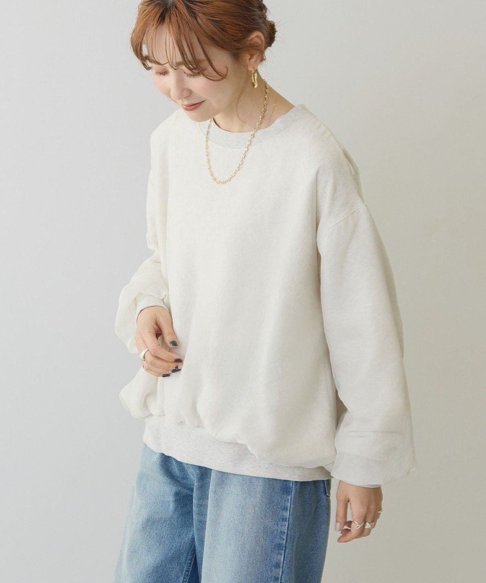 AMERICAN HOLIC オーガンジーレイヤードスウェット 