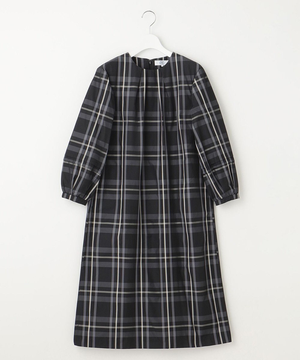 J.PRESS LADIES 【洗える】2/2綾 メモリーチェック ワンピース 