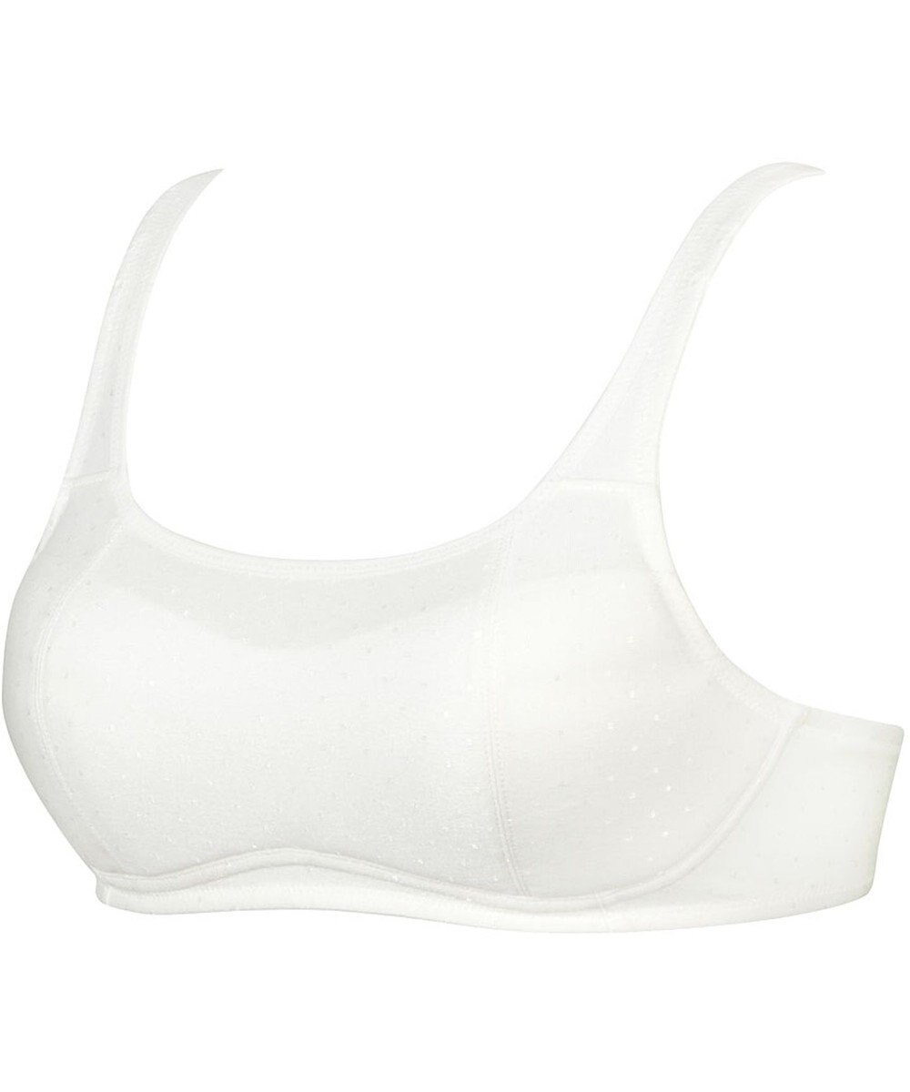 Wing ジュニア ノンワイヤーブラ Wing Teen きちんとささえる オーガニックコットン混(身生地部) 【STEP3 まるみをおびてきた胸に】 ハーフトップ  RB2018 ウイング／ワコール 