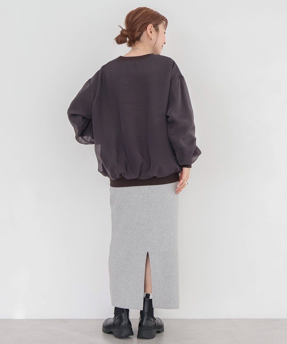 AMERICAN HOLIC オーガンジーレイヤードスウェット 