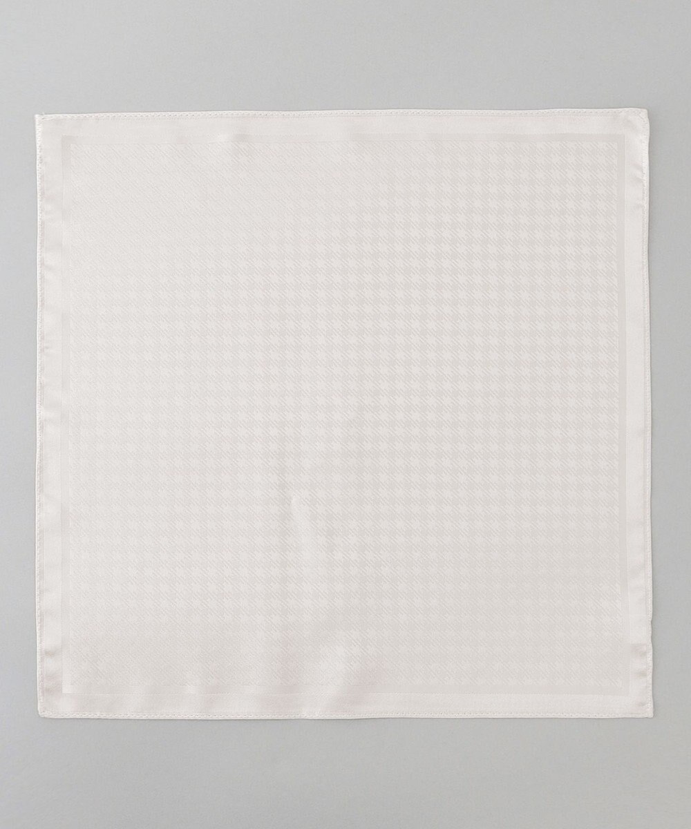 GOTAIRIKU 【WEAR BLACK】シルク100％ フォーマルチーフ_ハウンドトゥース 