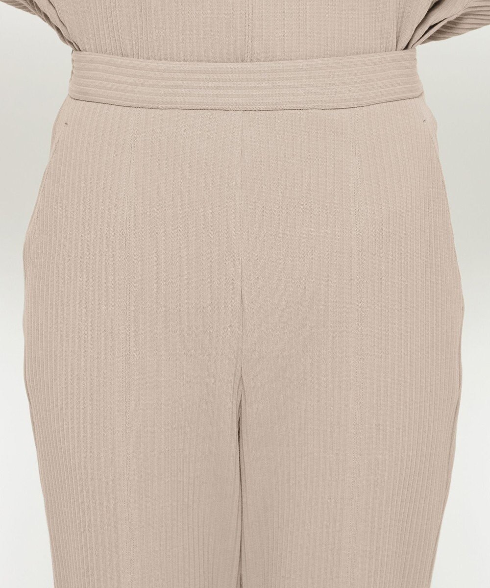 uncrave プリーツリブ スリットパンツ 