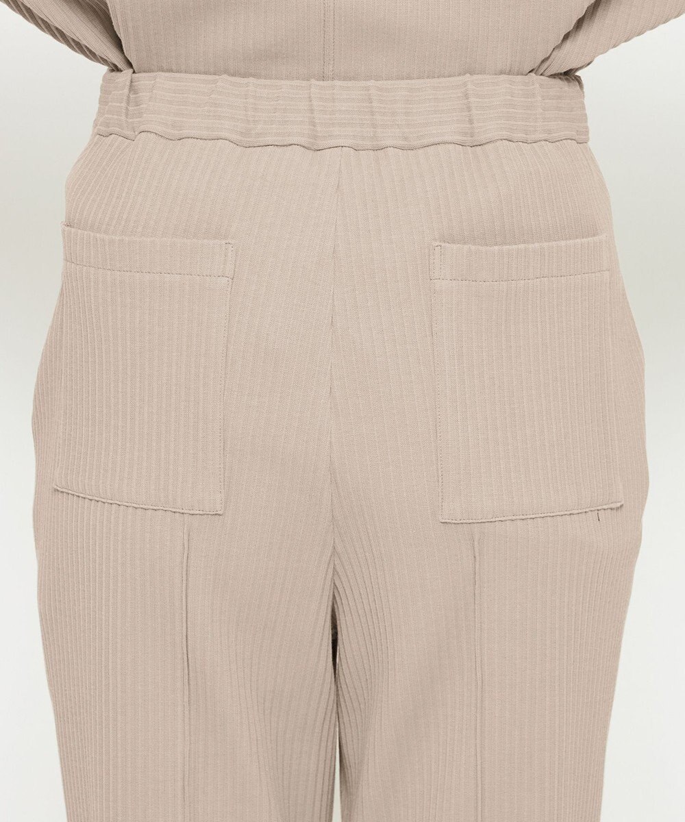 uncrave プリーツリブ スリットパンツ 