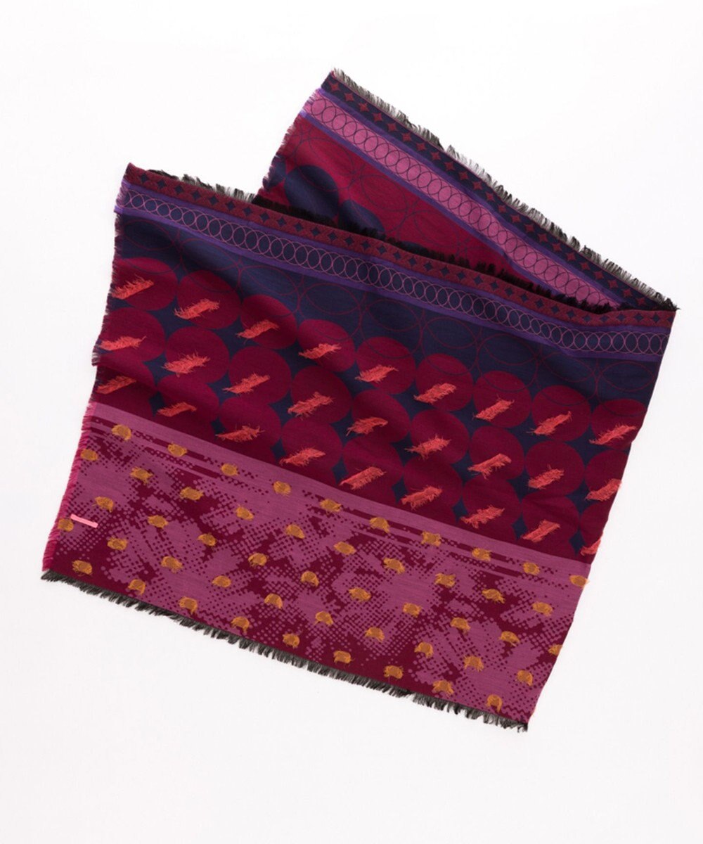 POLS コットン・キュプラ MIXTURE　フサスカーフ 