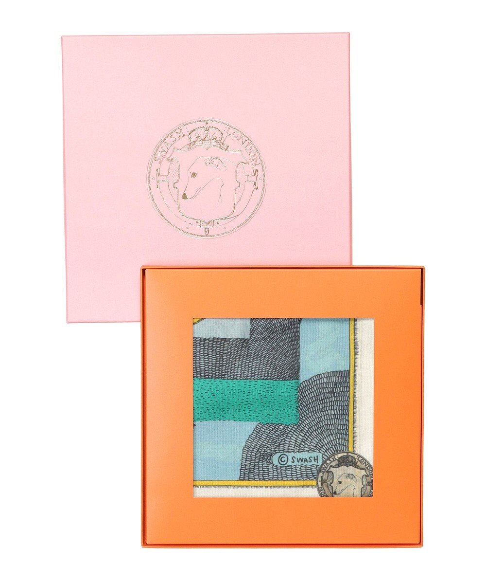 MOONBAT SWASH LONDON コットンプリントスカーフ 