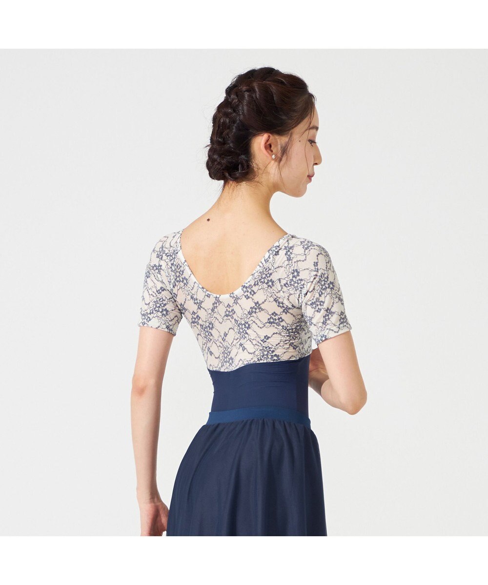 Chacott ハーフスリーブレオタード 