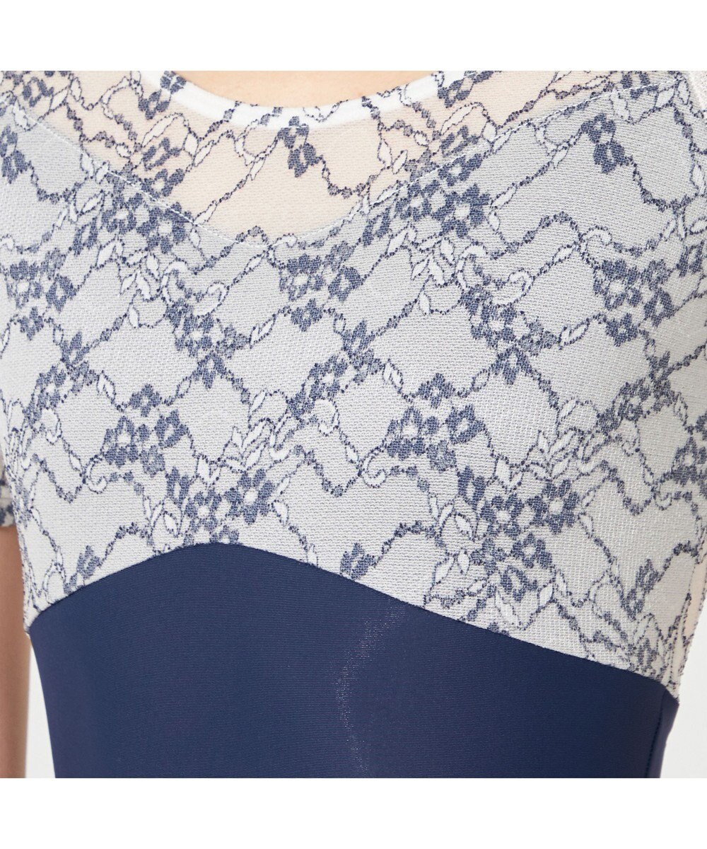 Chacott ハーフスリーブレオタード 