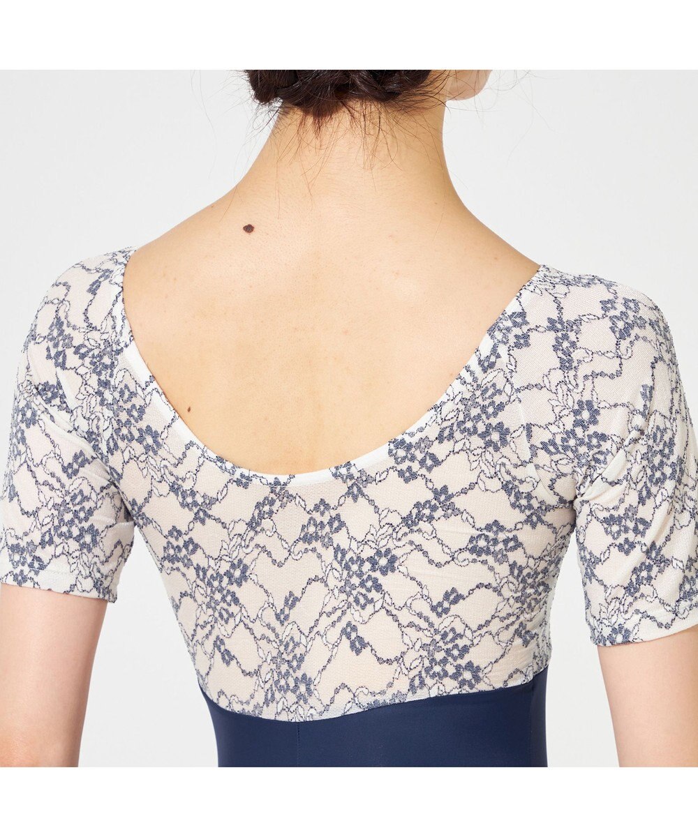 Chacott ハーフスリーブレオタード 