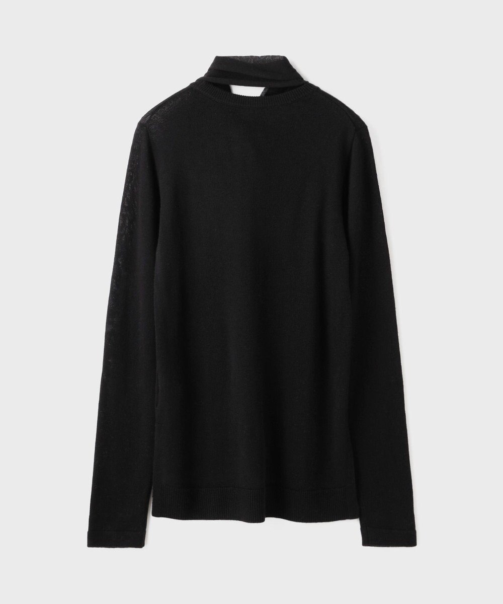 GRACE CONTINENTAL ボウ付ニットトップ 