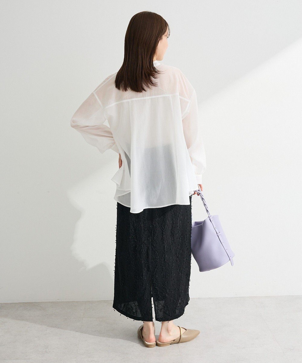 Green Parks フレアラインスキッパーブラウス 