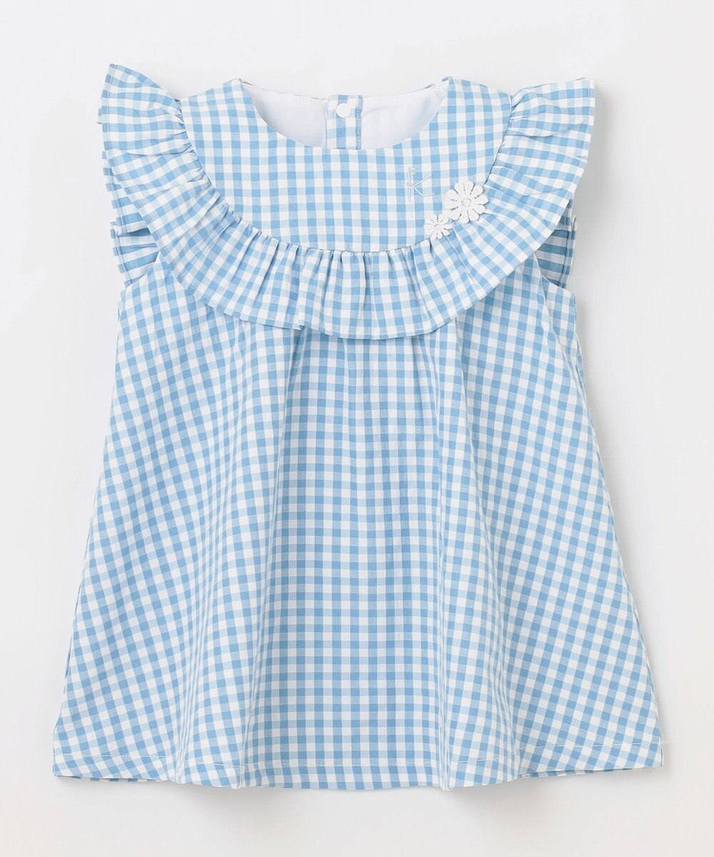 組曲 KIDS 【80-90㎝】ギンガム セットアップ 