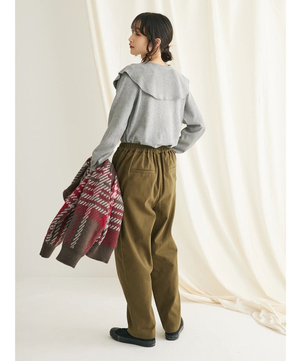 CRAFT STANDARD BOUTIQUE 綿ピーチ綺麗シルエットパンツ 