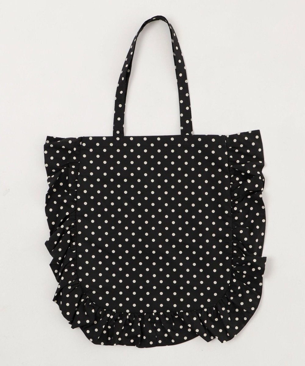 WEGO ドット柄フリルトート 