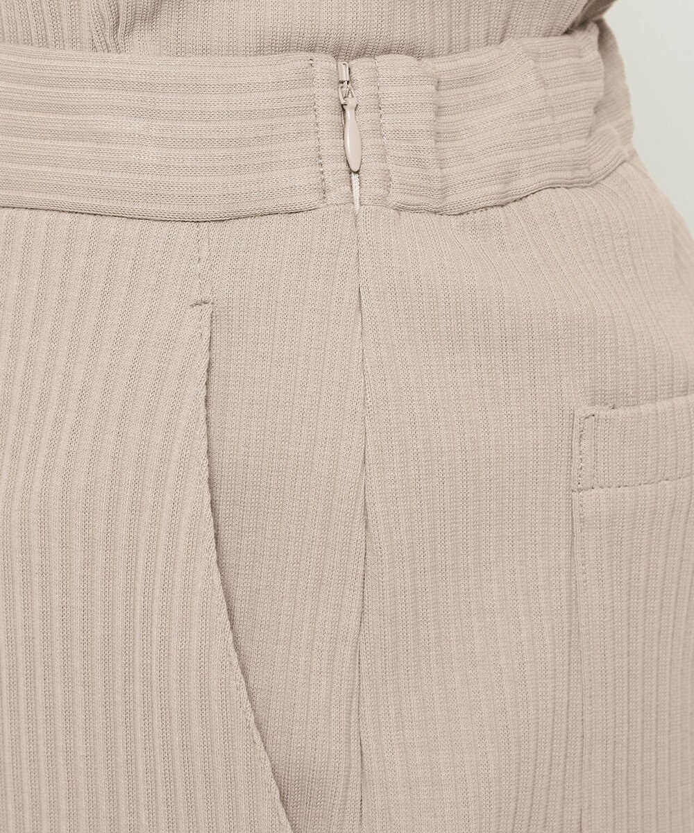 uncrave プリーツリブ スリットパンツ 