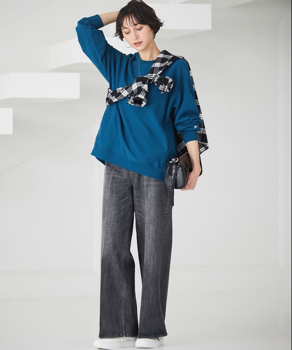 23区 【滝沢眞規子さん着用/RED CARD TOKYO×23区】 センタープレス デニム ワイド パンツ 