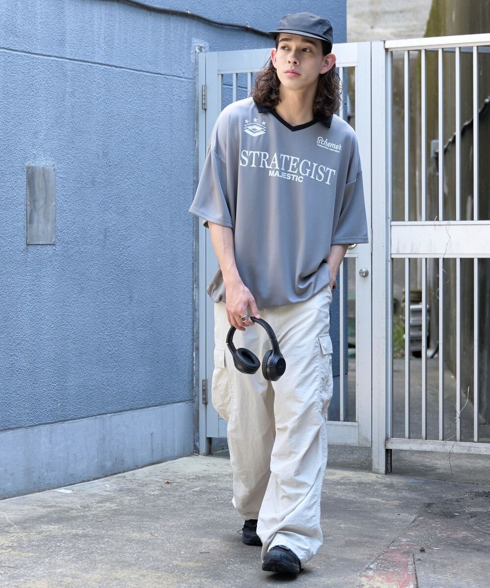 WEGO 【ユニセックス着用ITEM/MLサイズ展開】ドロストゲームシャツプルオーバー 