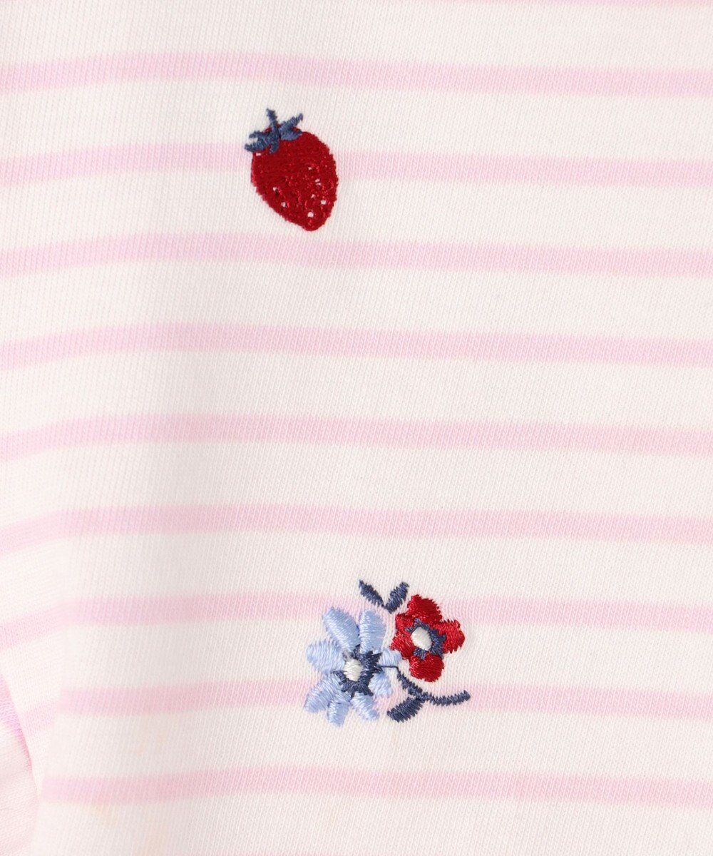 組曲 KIDS 【110-140㎝】 フルーティーボーダーTシャツ 