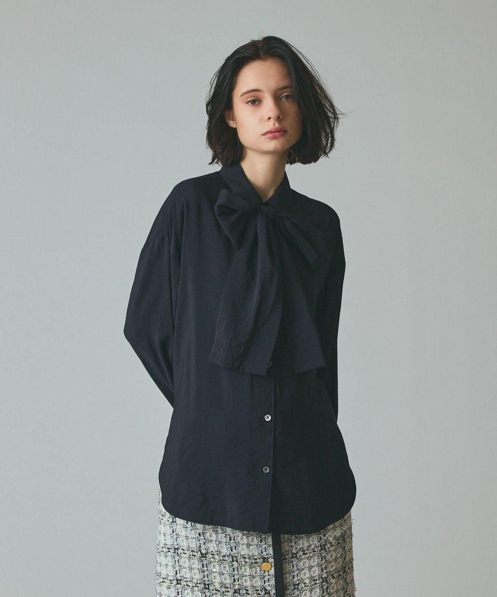 GRACE CONTINENTAL ボウタイシアーシャツ 