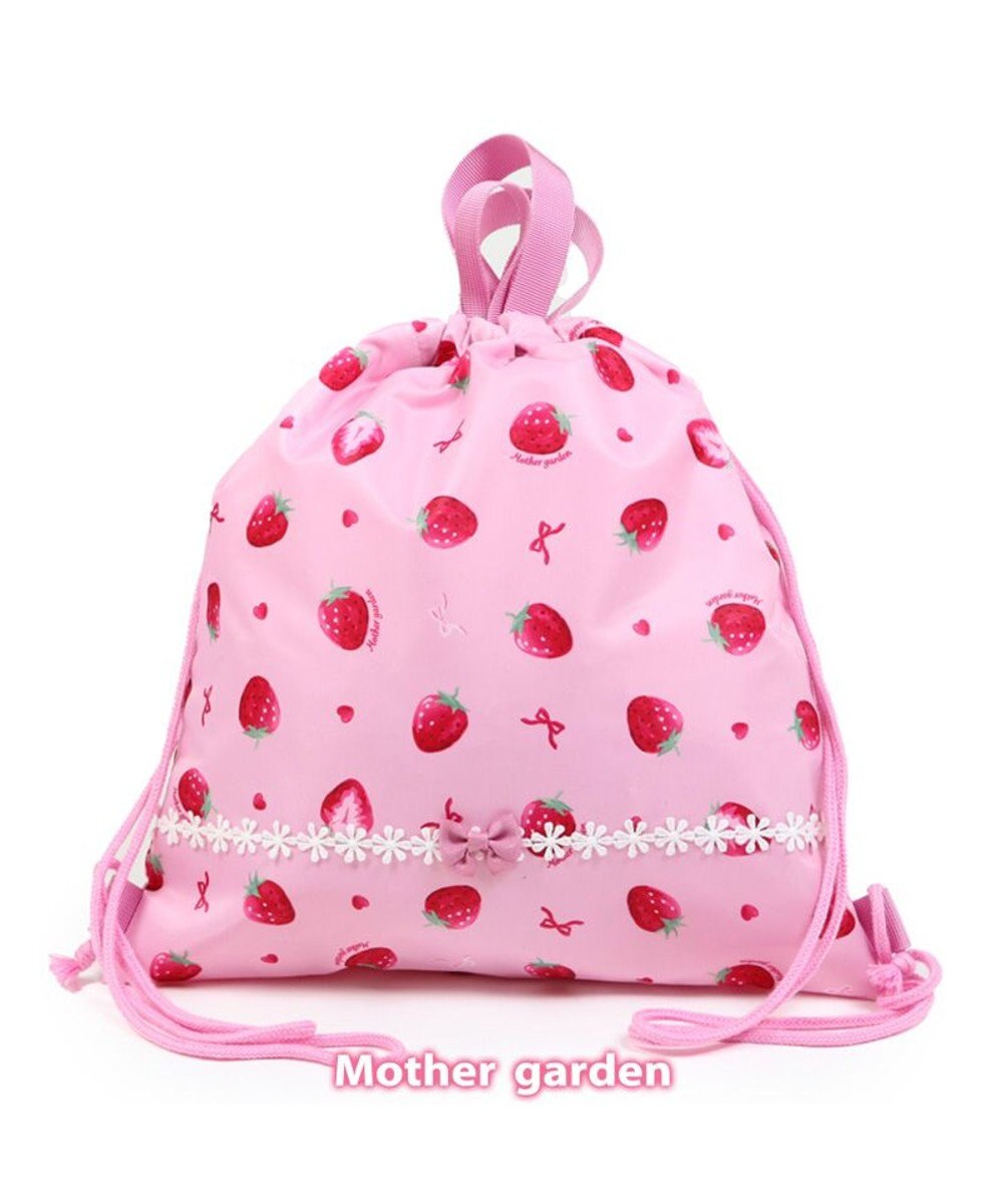 Mother garden マザーガーデン 野いちご お着替え巾着 《いちご柄》 